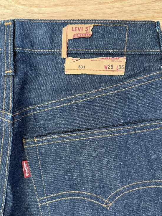 Levi's Vintage Clothing LVC 1993 Deadstock Valencia Street Selvedge Denim 29/34 - Picture 5 of 16